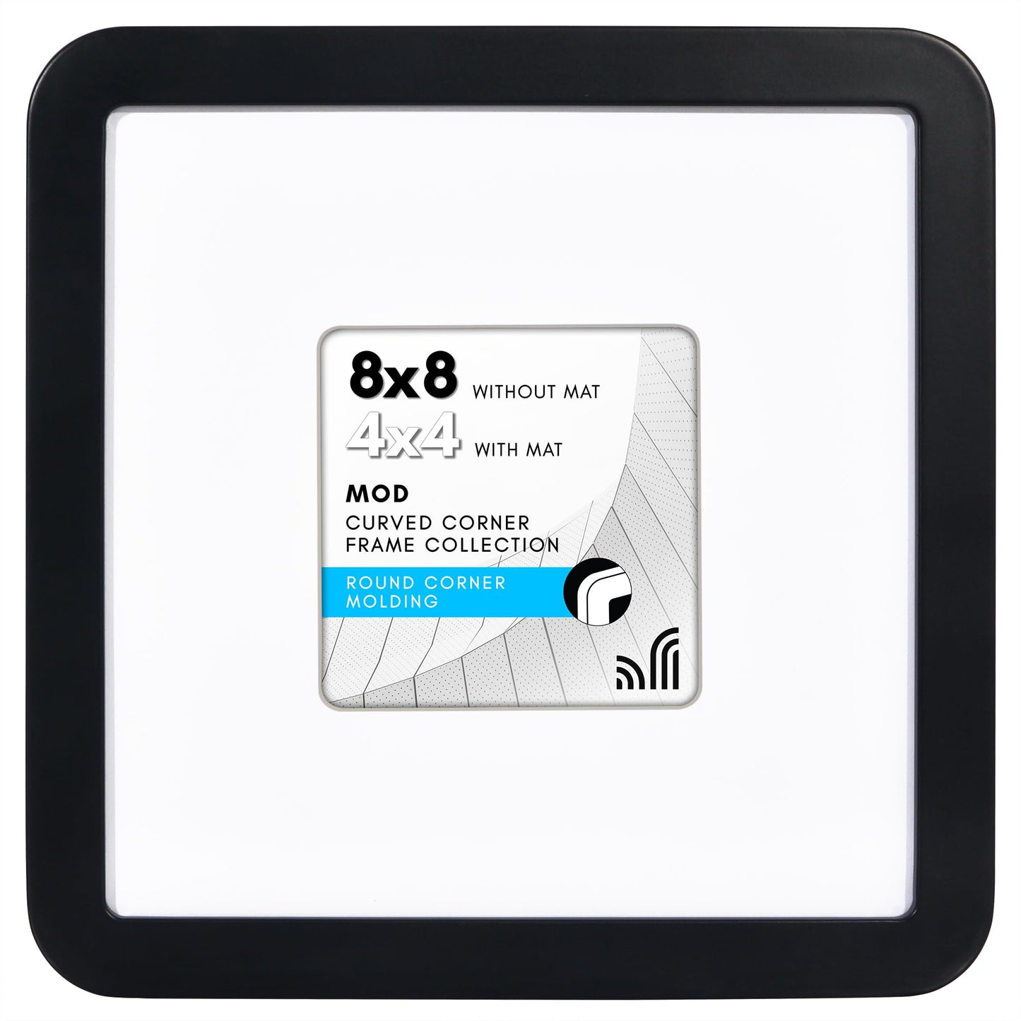 Americanflat Mod Collection Picture Frame | Round Corner Molding | Modern - Premium Quality