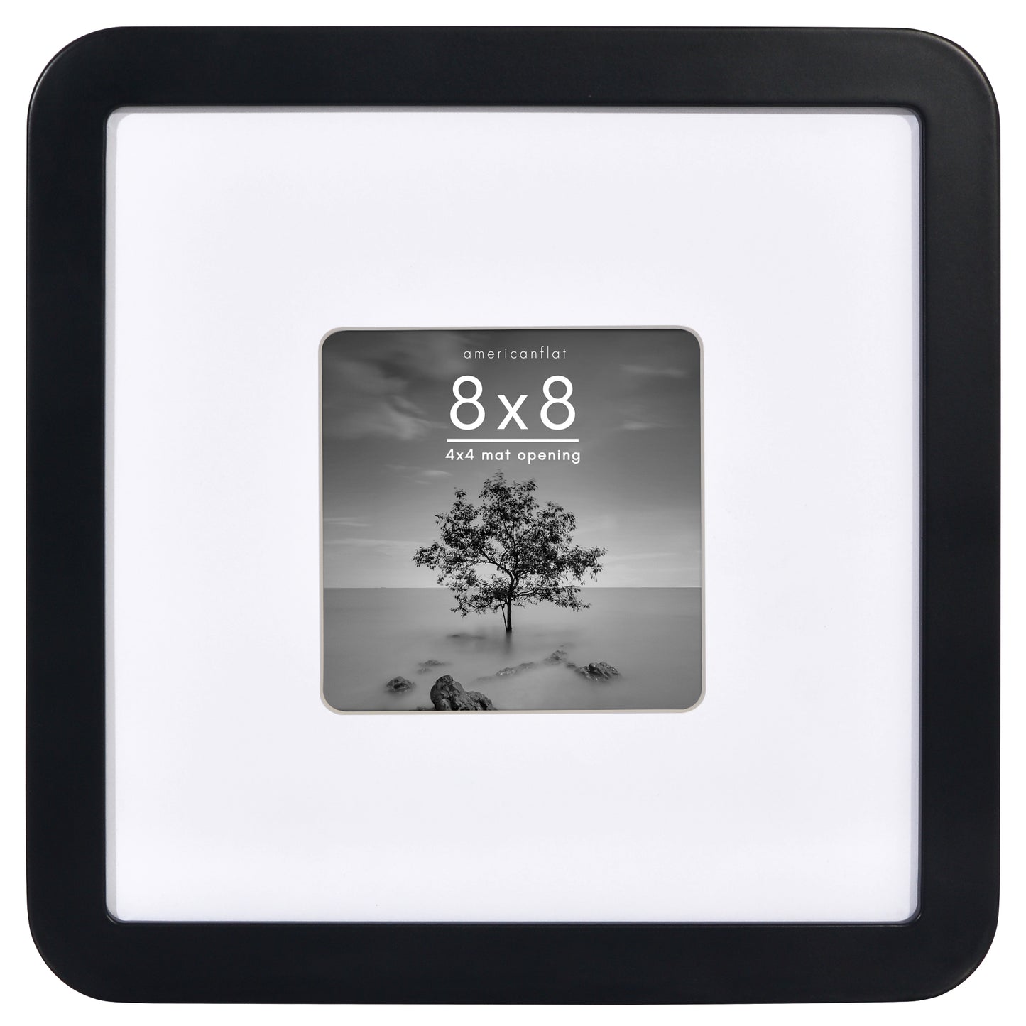 Americanflat Picture Frame with Round Corner CCF0808BLK44
