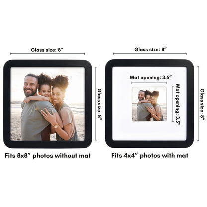 Americanflat Picture Frame with Round Corner CCF0808BLK44