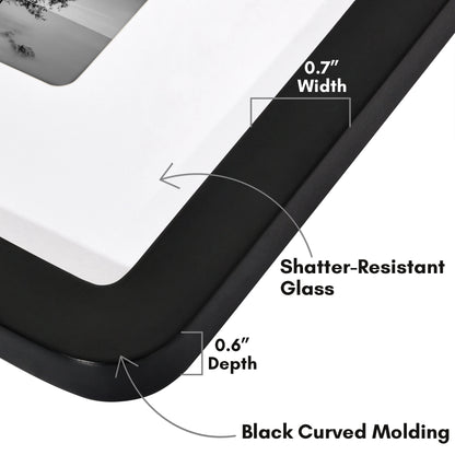 Americanflat Picture Frame with Round Corner CCF0808BLK44
