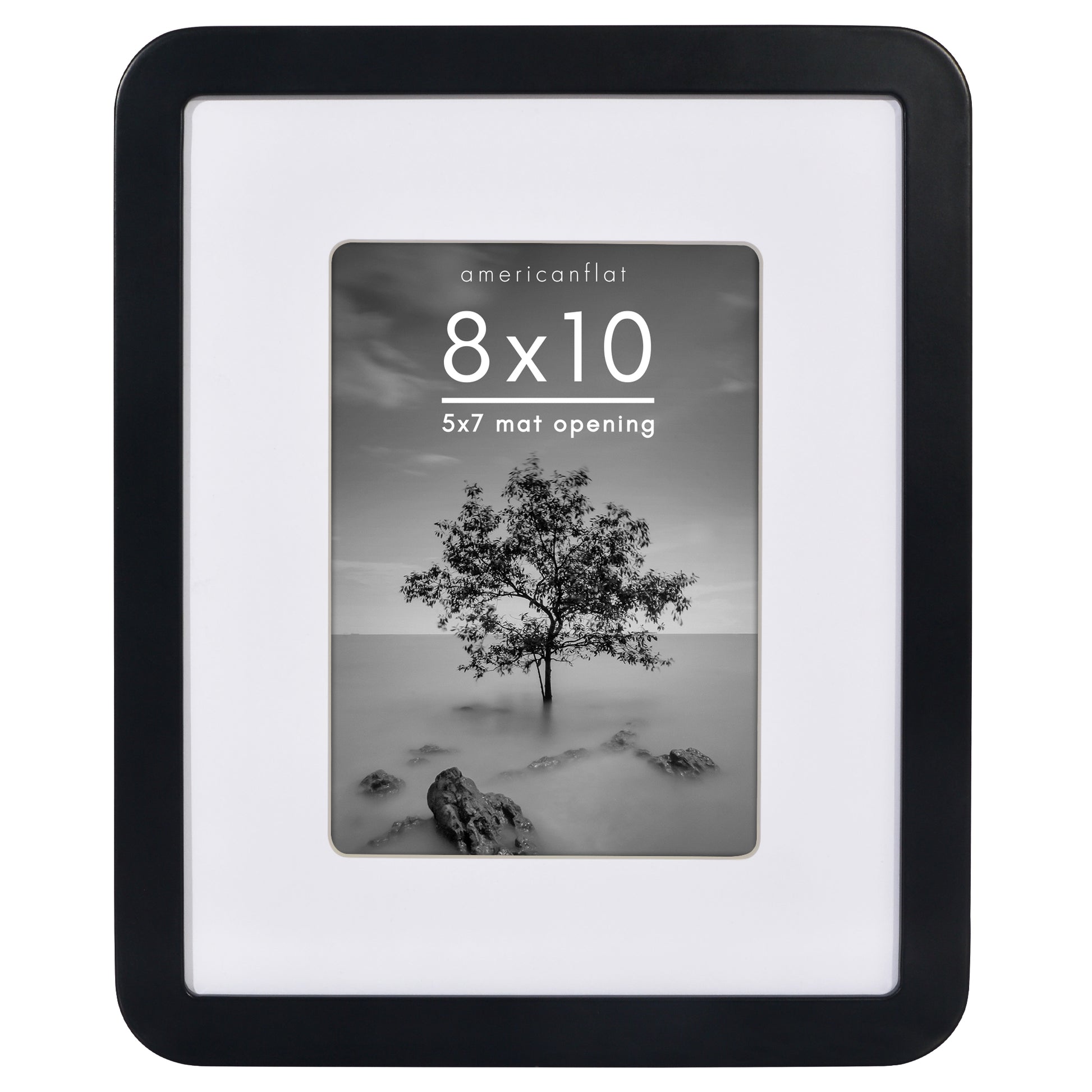 Americanflat Picture Frame with Round Corner CCF0810BLK57