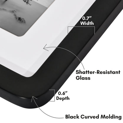 Americanflat Picture Frame with Round Corner CCF0810BLK57