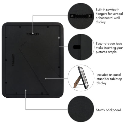 Americanflat Picture Frame with Round Corner CCF0810BLK57