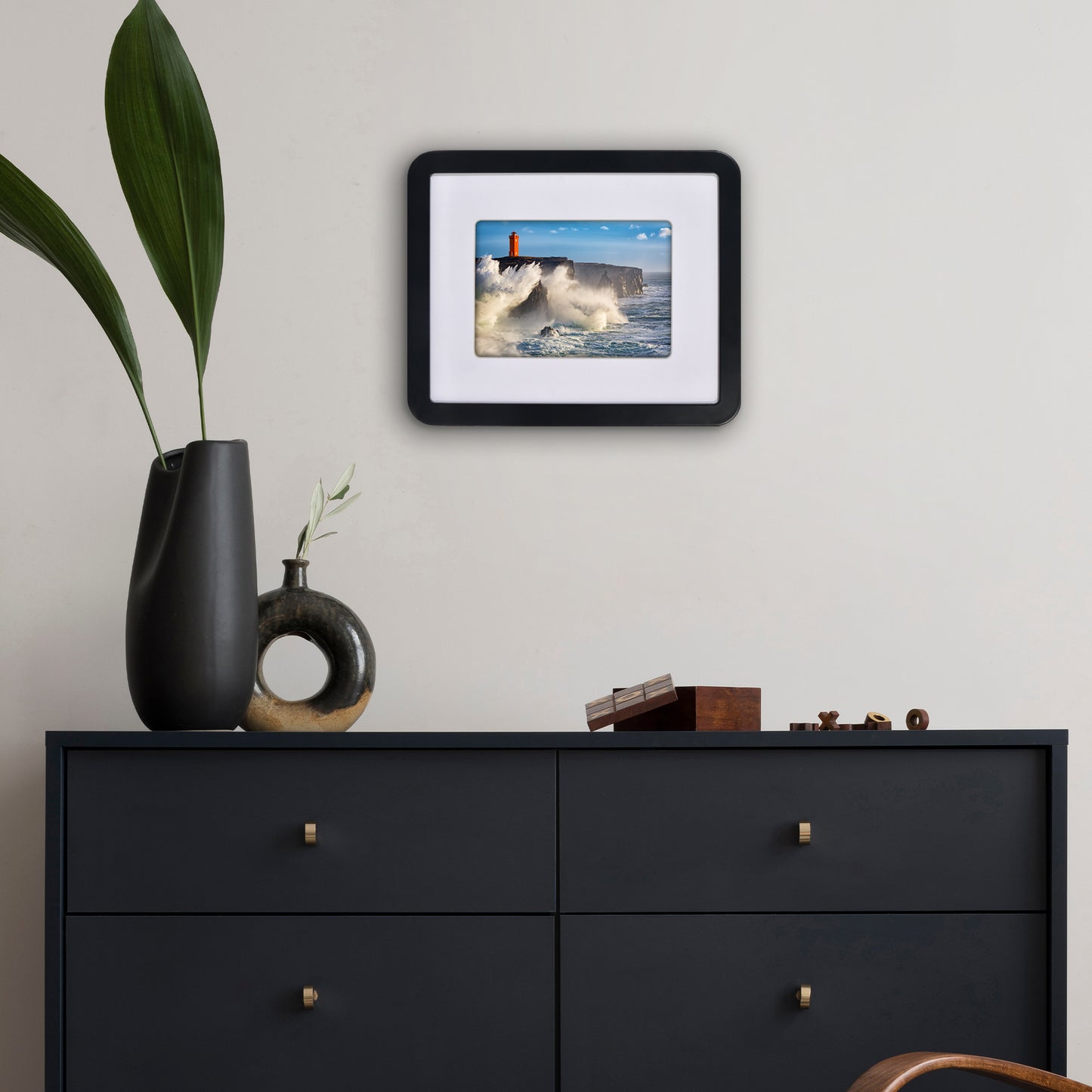 Americanflat Picture Frame with Round Corner CCF0810BLK57