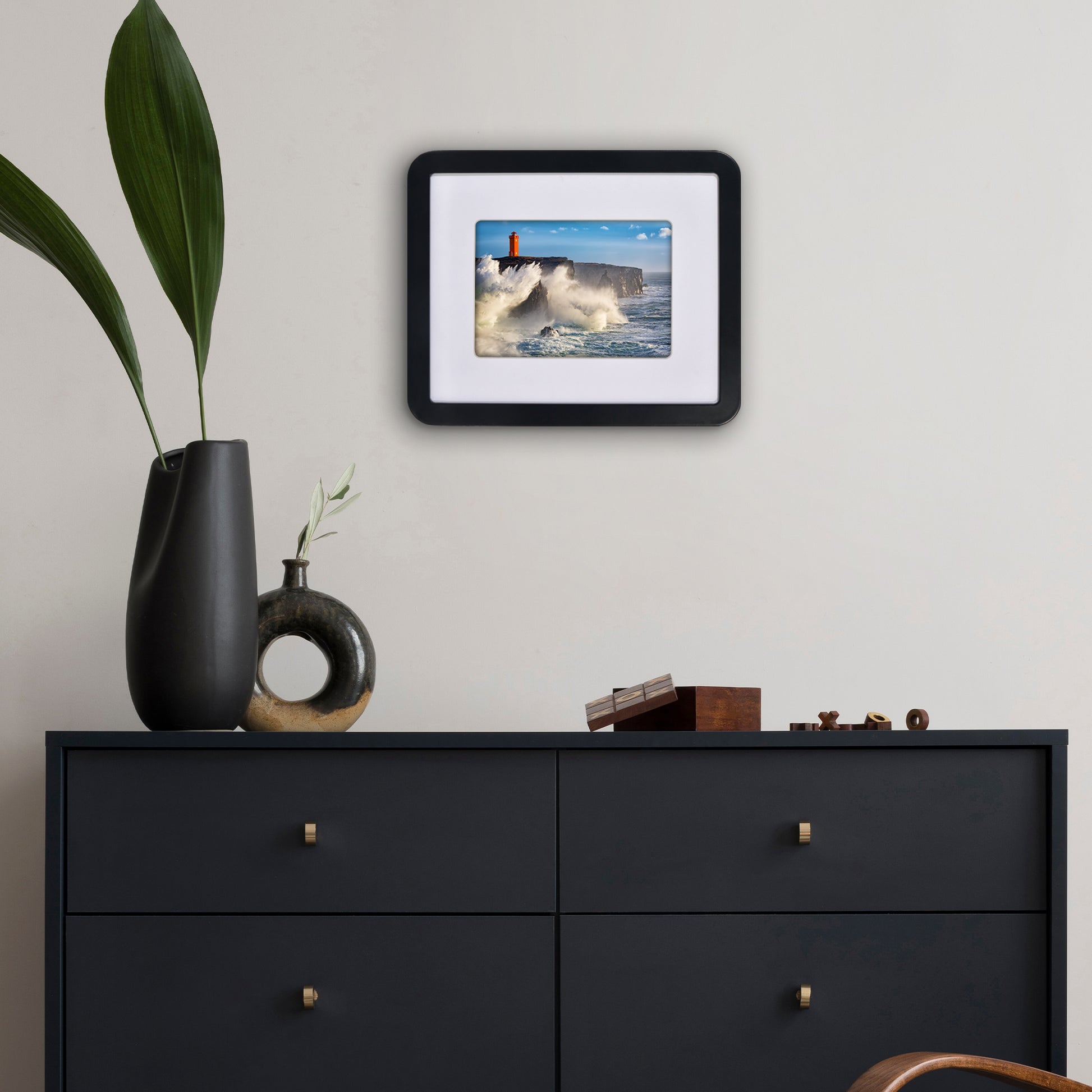 Americanflat Picture Frame with Round Corner CCF0810BLK57