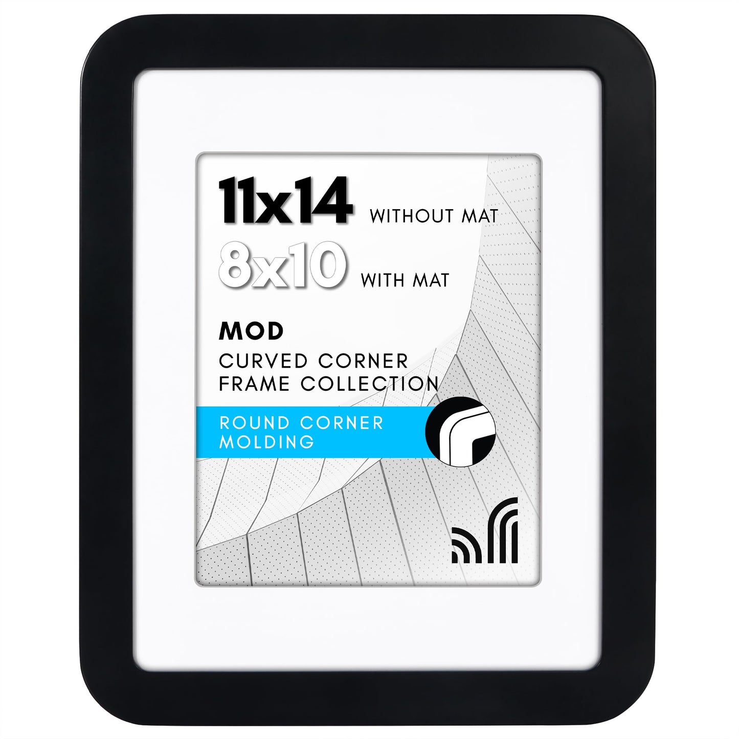Americanflat Mod Collection Picture Frame | Round Corner Molding | Modern - Premium Quality