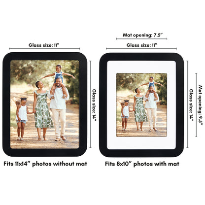 Americanflat Picture Frame with Round Corner CCF1114BLK810