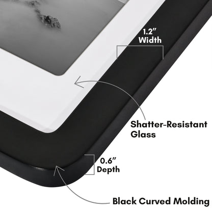 Americanflat Picture Frame with Round Corner CCF1114BLK810