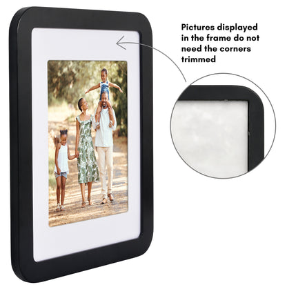 Americanflat Picture Frame with Round Corner CCF1114BLK810