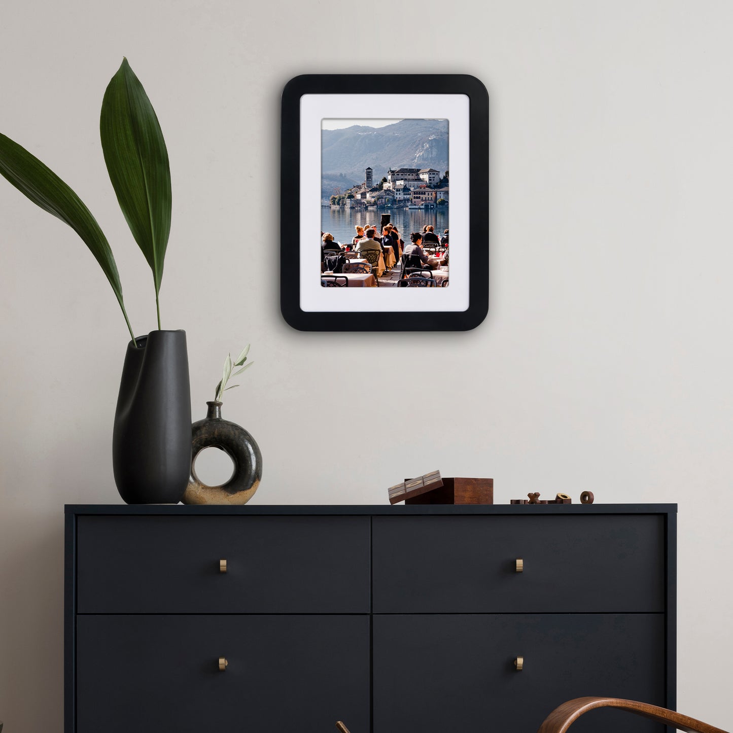 Americanflat Picture Frame with Round Corner CCF1114BLK8511