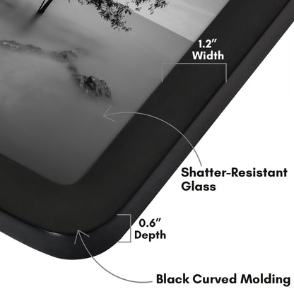 Americanflat Picture Frame with Round Corner CCF1117BLK