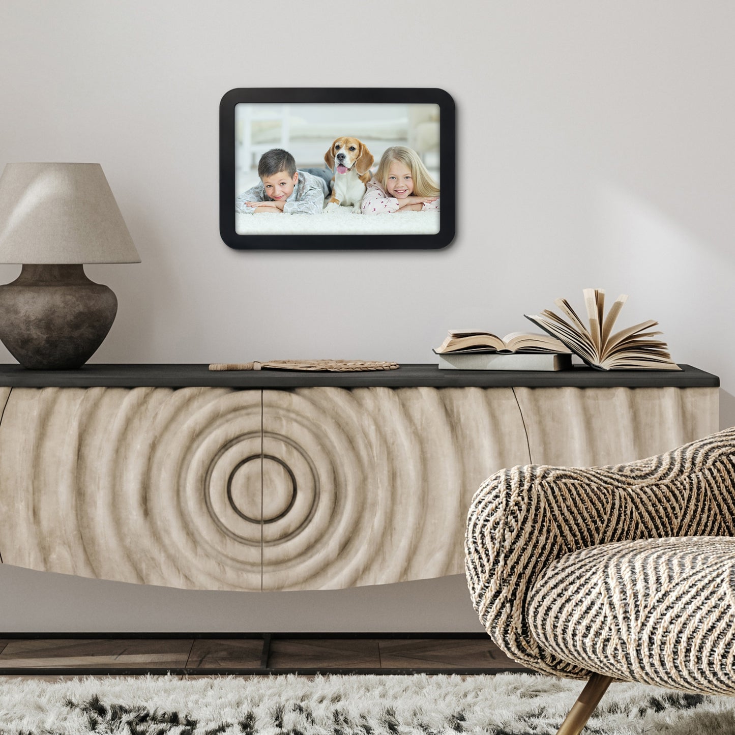 Americanflat Picture Frame with Round Corner CCF1117BLK