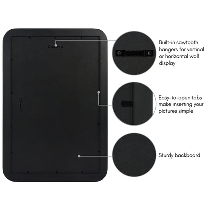 Americanflat Picture Frame with Round Corner CCF1117BLK