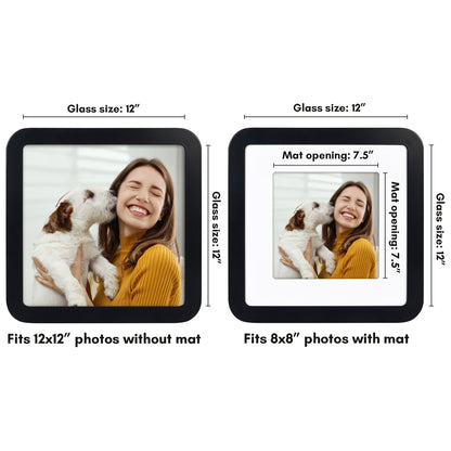 Americanflat Picture Frame with Round Corner CCF1212BLK88
