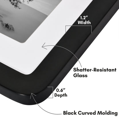 Americanflat Picture Frame with Round Corner CCF1212BLK88