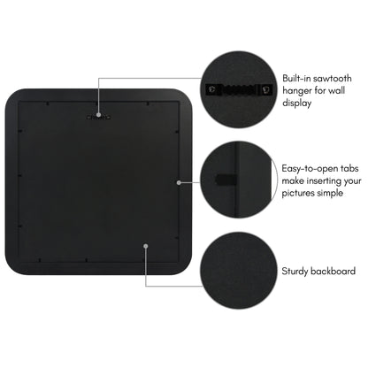 Americanflat Picture Frame with Round Corner CCF1212BLK88