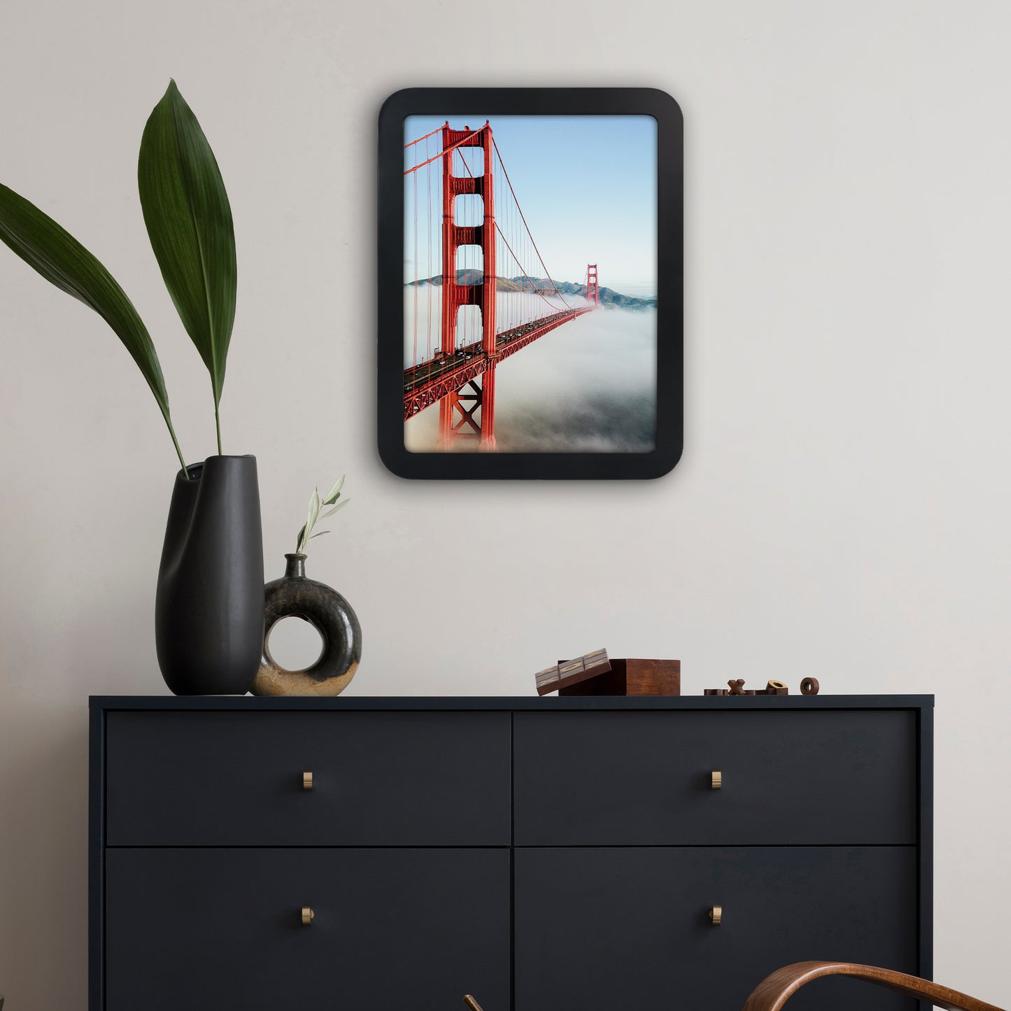 Americanflat Picture Frame with Round Corner CCF1216BLK