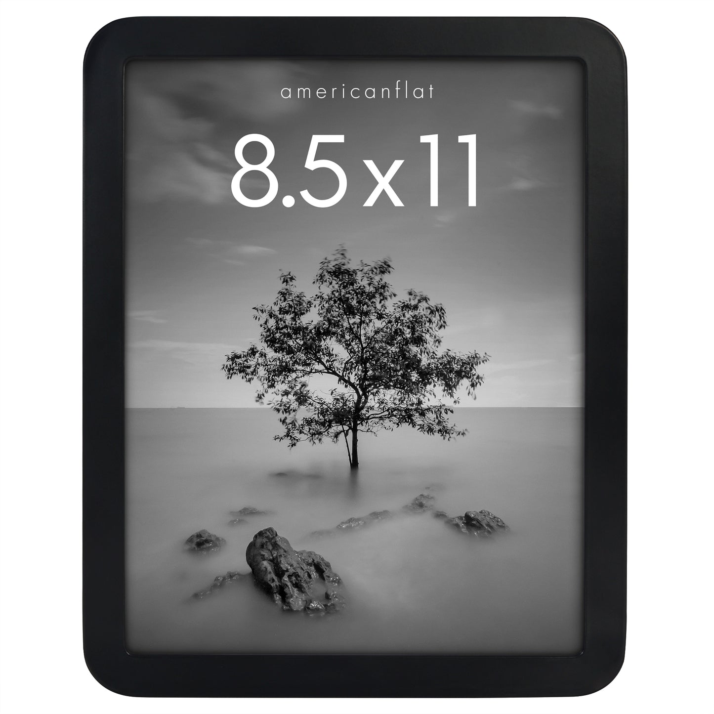 Americanflat Picture Frame with Round Corner CCF8511BLK