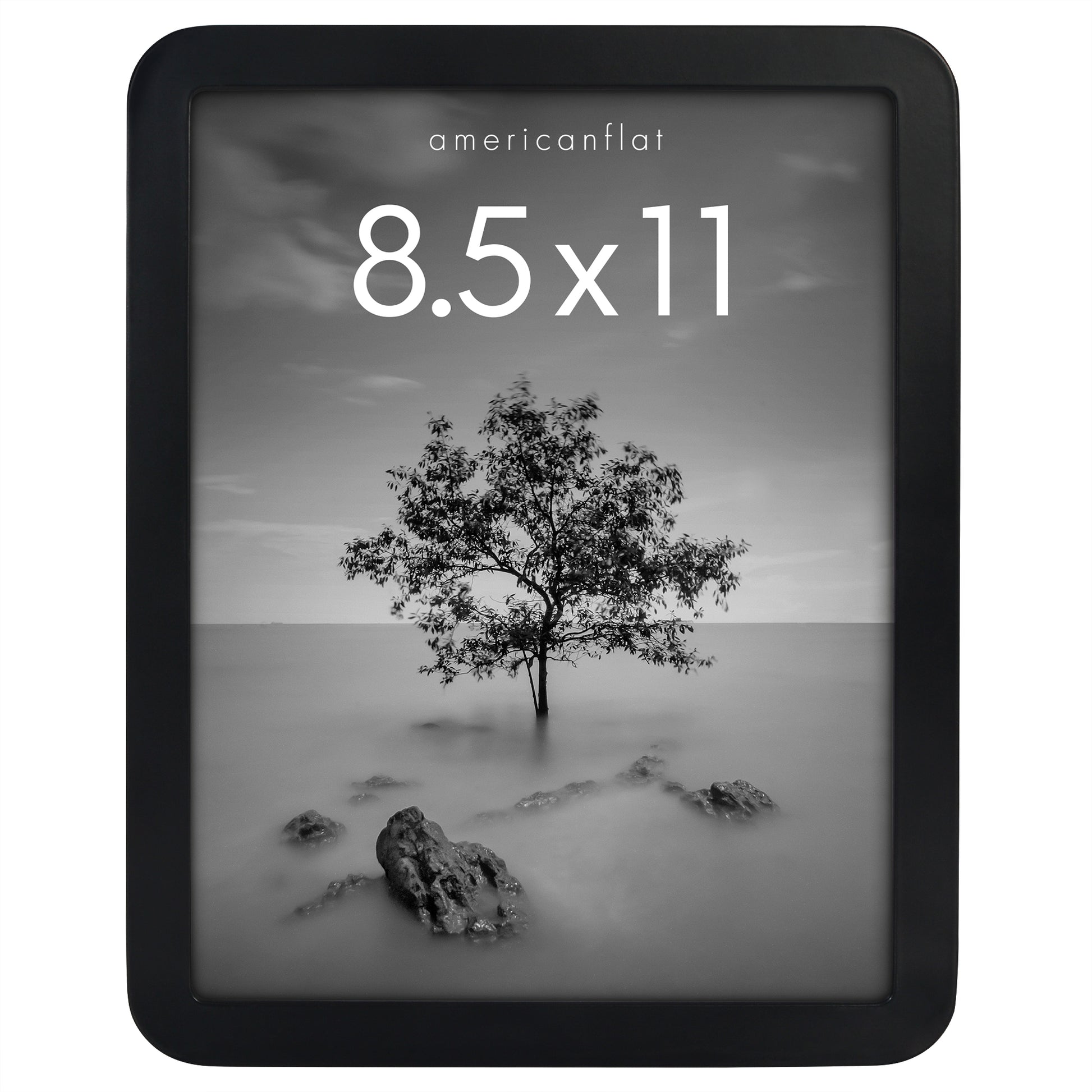 Americanflat Picture Frame with Round Corner CCF8511BLK