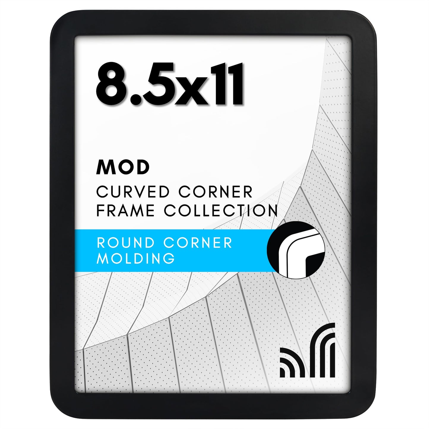 Americanflat Mod Collection Picture Frame | Round Corner Molding | Modern - Premium Quality