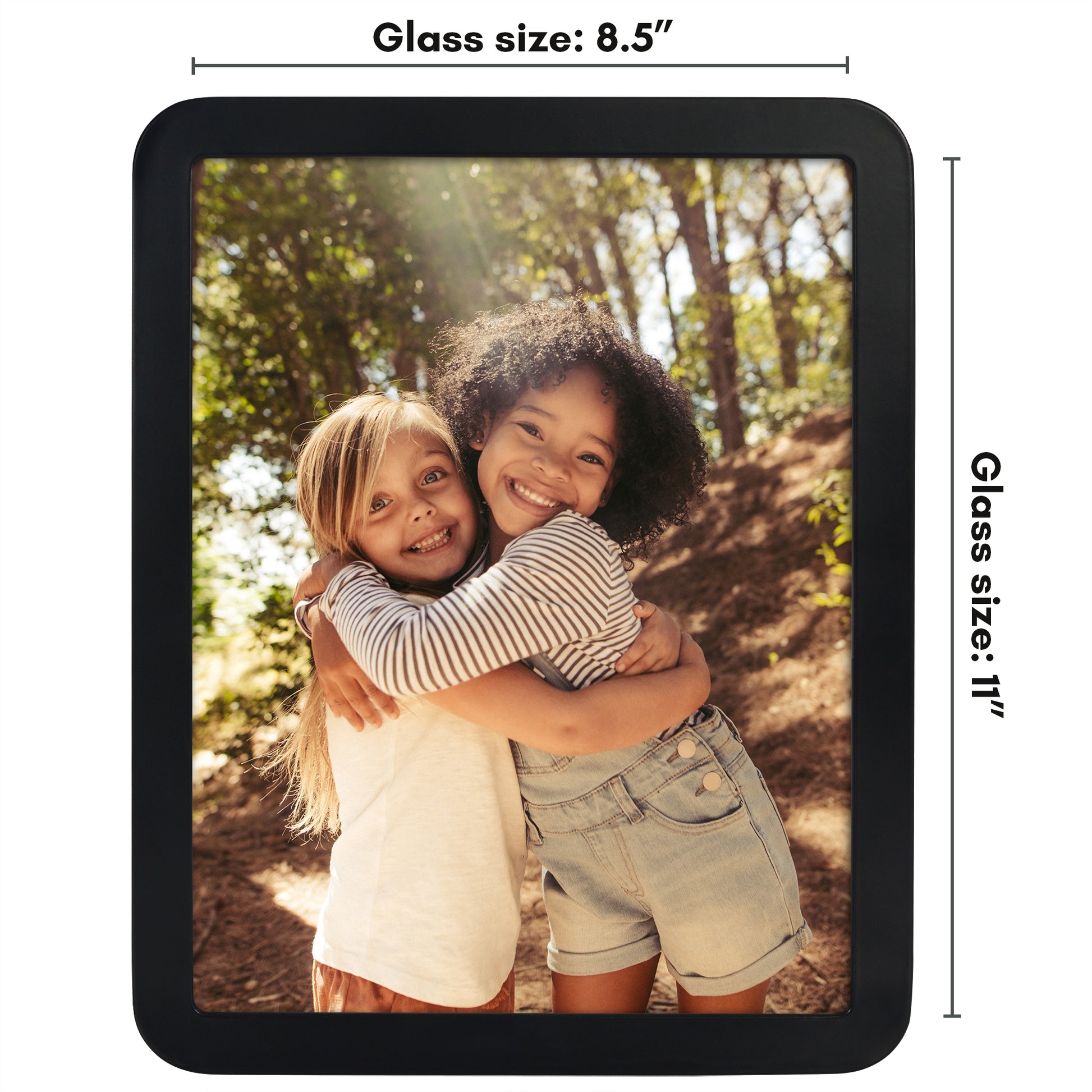 Americanflat Picture Frame with Round Corner CCF8511BLK