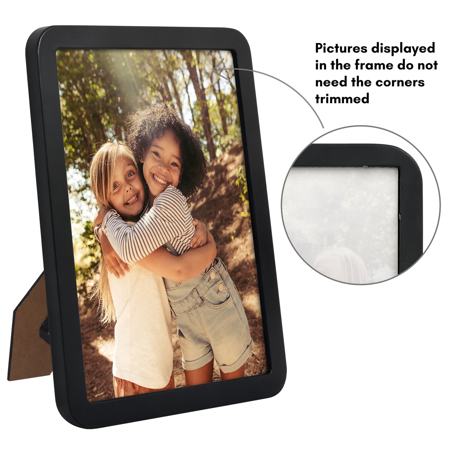 Americanflat Picture Frame with Round Corner CCF8511BLK