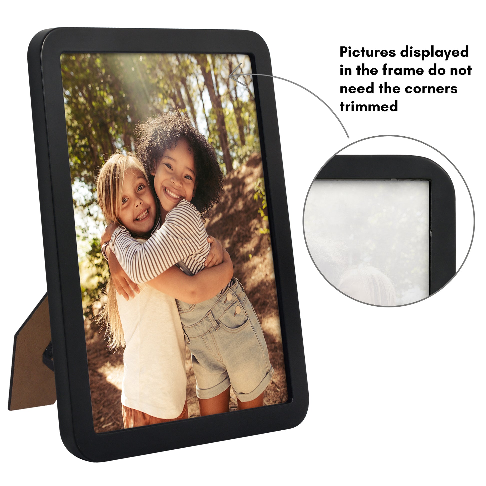 Americanflat Picture Frame with Round Corner CCF8511BLK