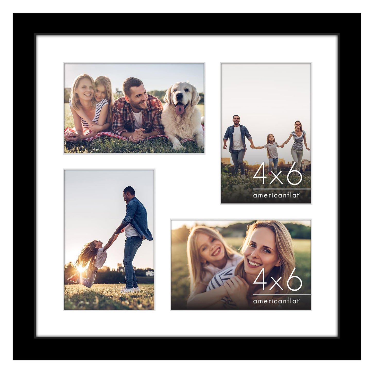 Signature Matted Engineered Wood Collage Frame
