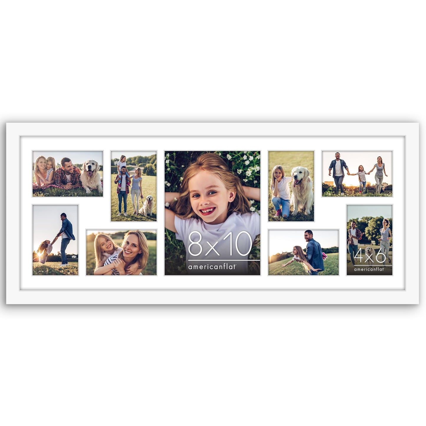 Signature Matted Engineered Wood Collage Frame
