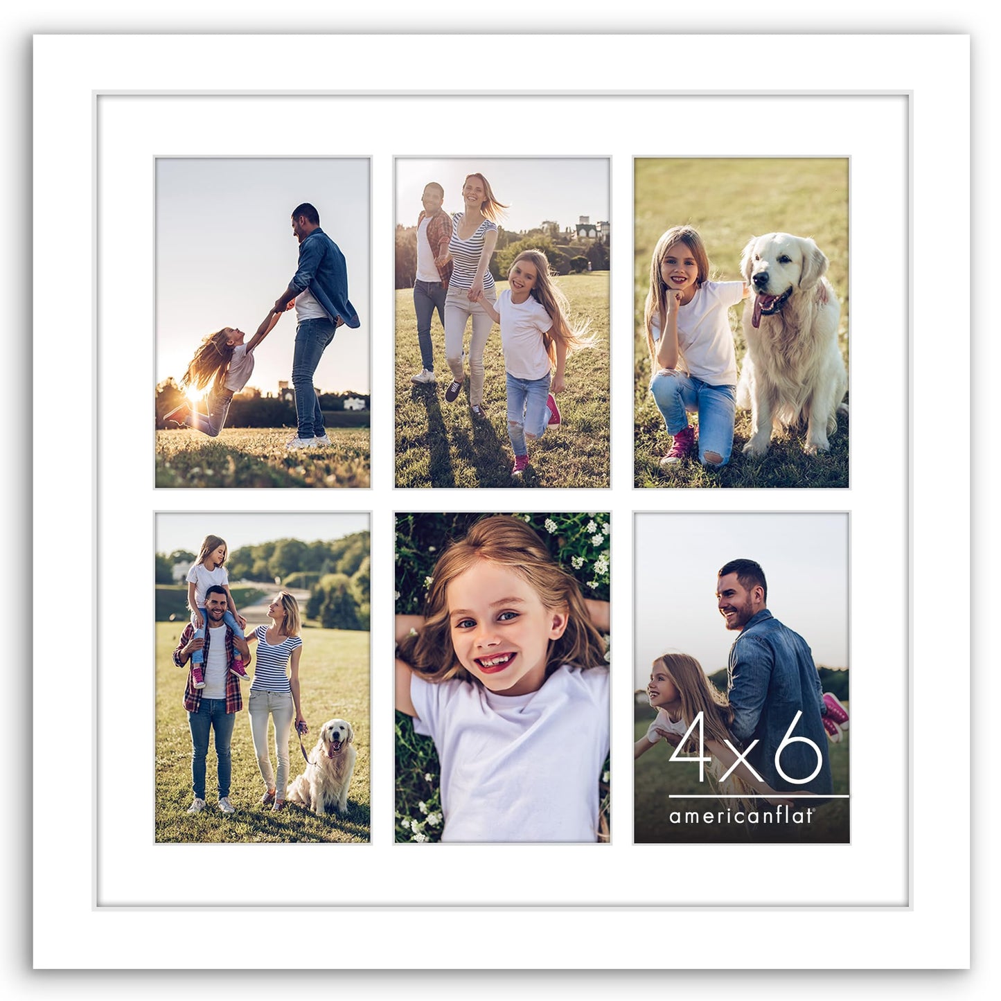 Signature Matted Engineered Wood Collage Frame