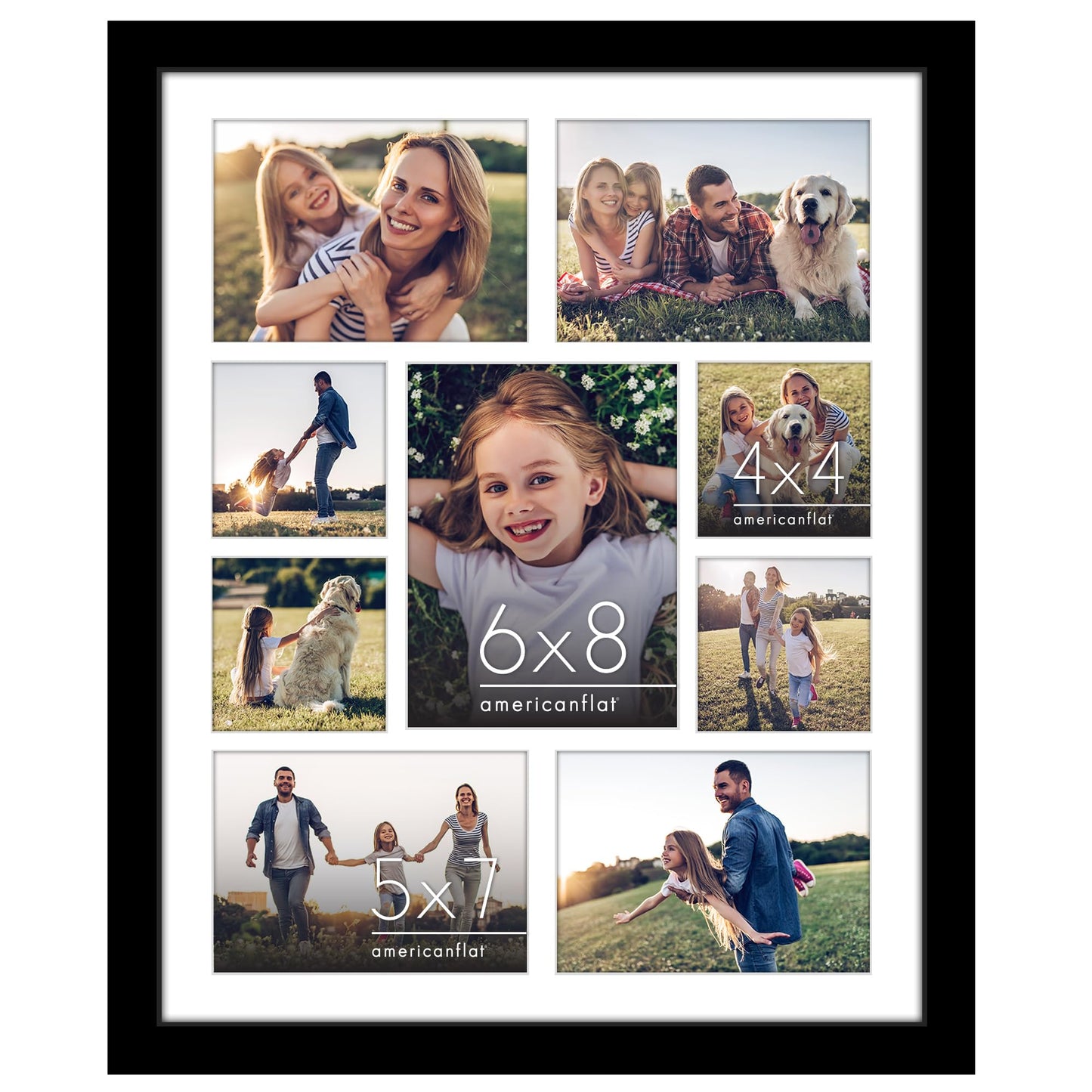Signature Matted Engineered Wood Collage Frame