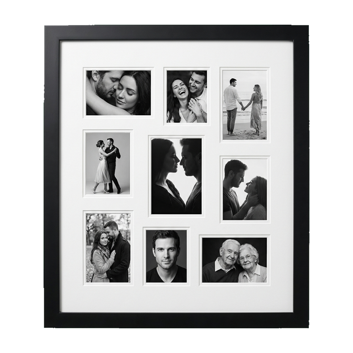 Signature Matted Engineered Wood Collage Frame