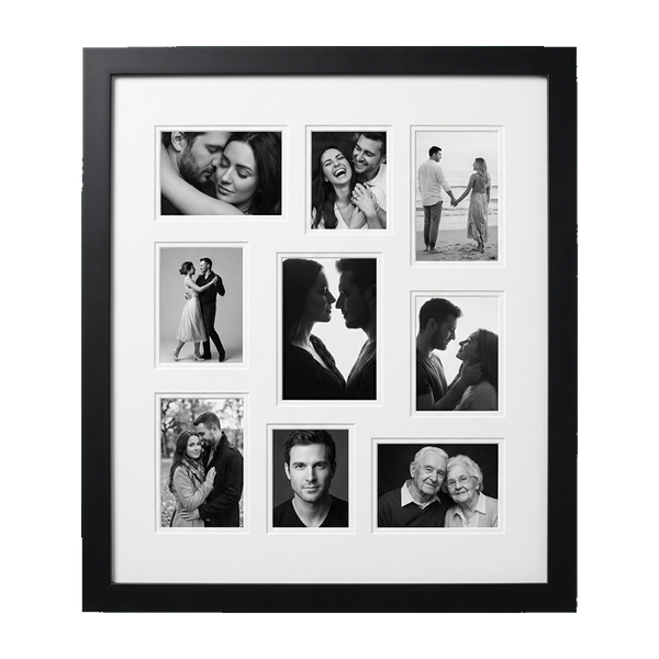 Signature Matted Engineered Wood Collage Frame