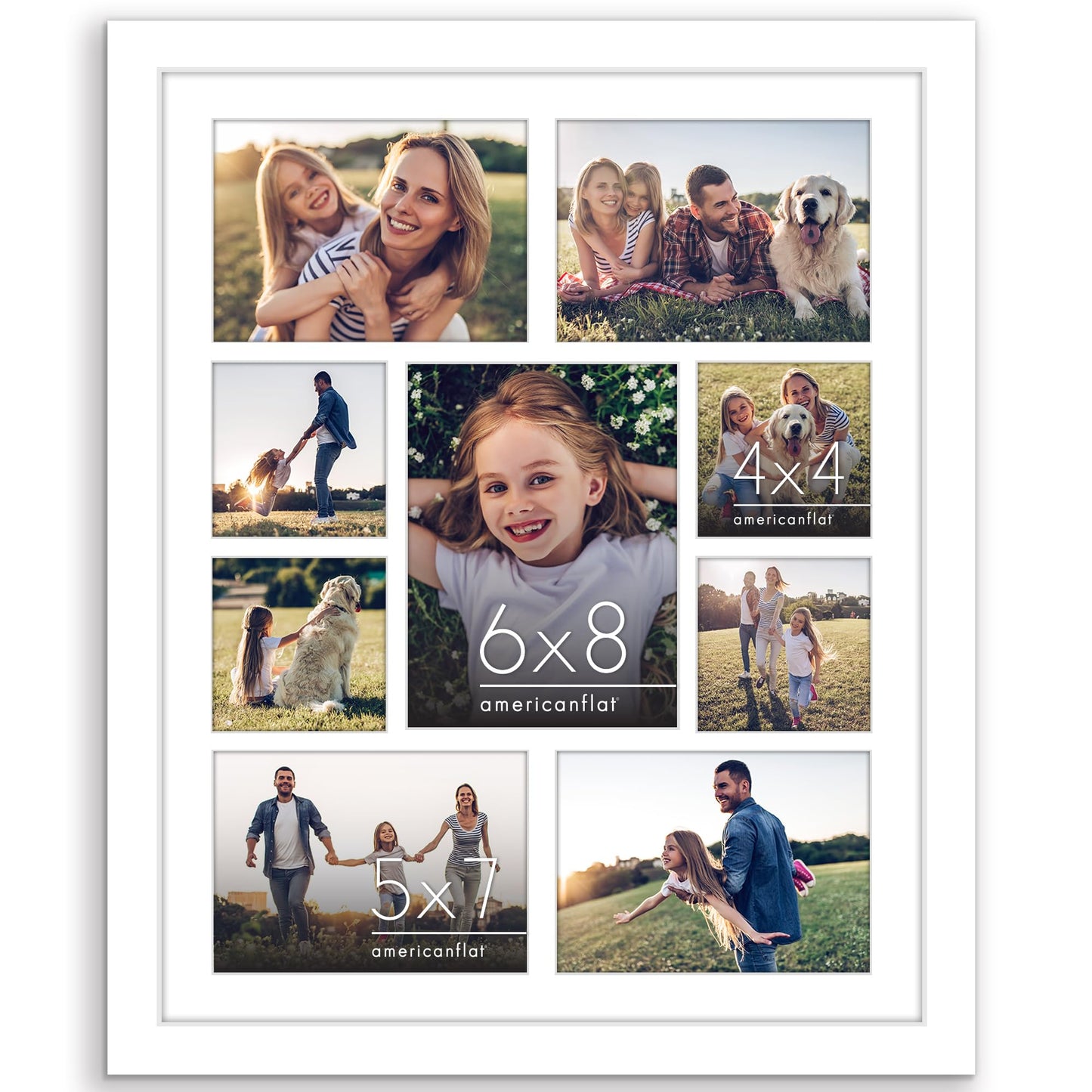 Signature Matted Engineered Wood Collage Frame