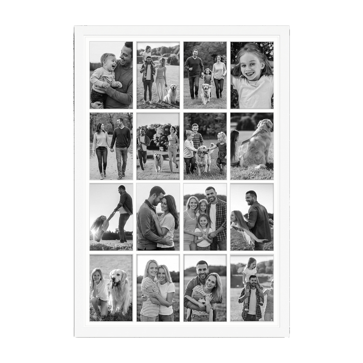 Signature Matted Engineered Wood Collage Frame