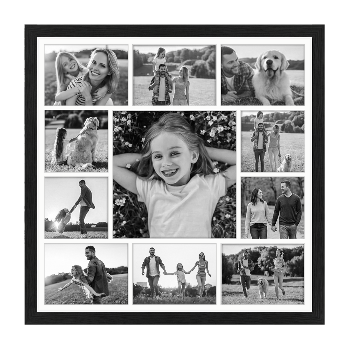 Signature Matted Engineered Wood Collage Frame