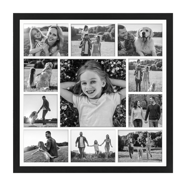 Signature Matted Engineered Wood Collage Frame