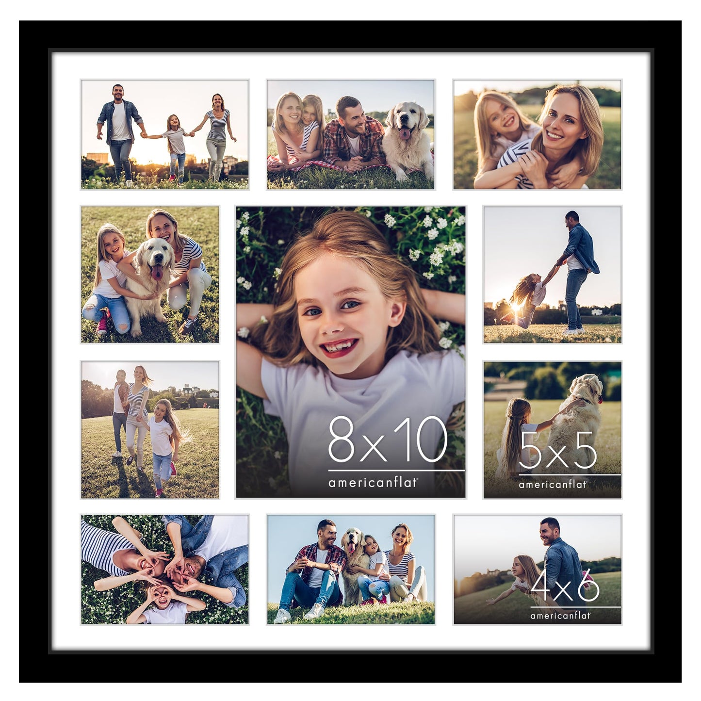 Signature Matted Engineered Wood Collage Frame