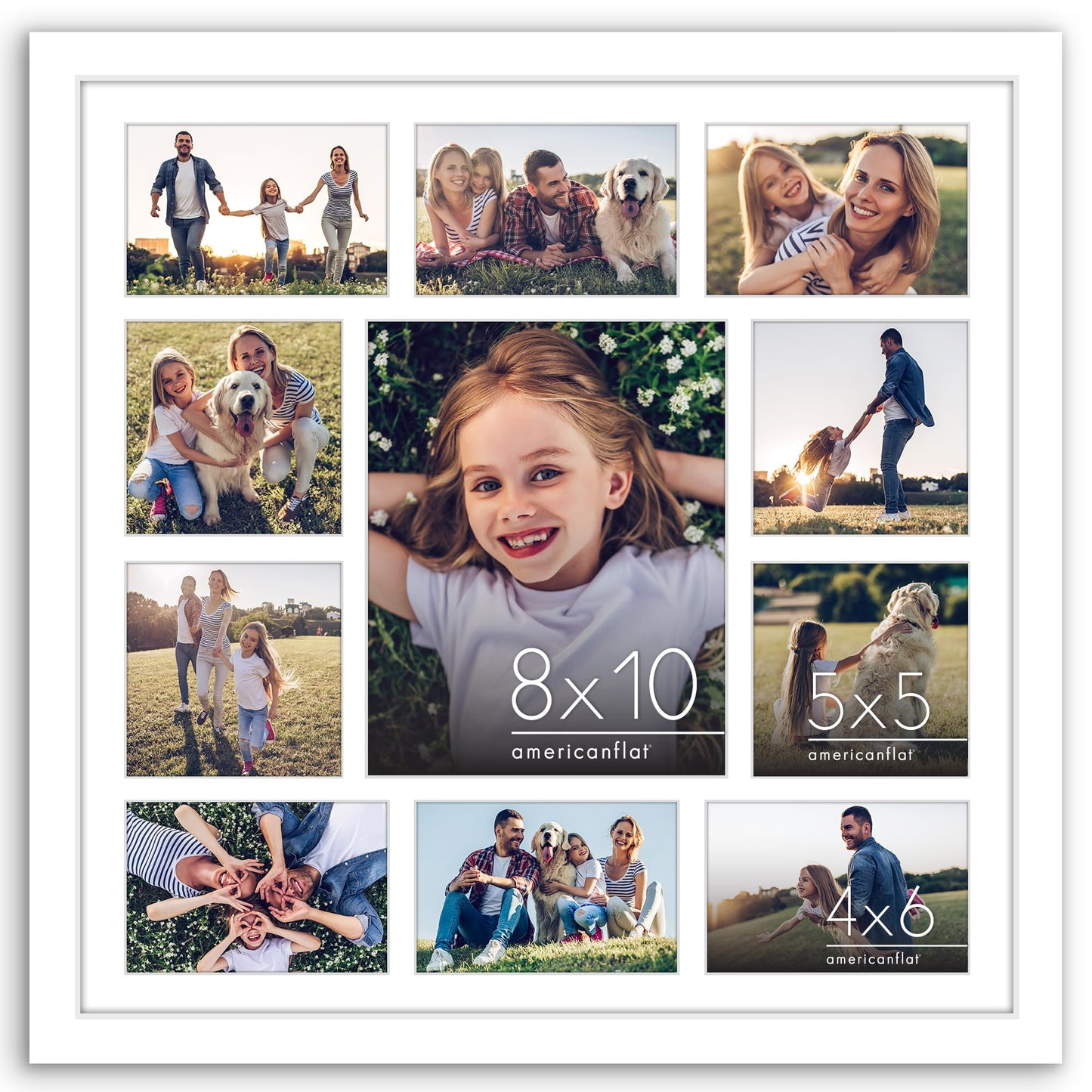 Signature Matted Engineered Wood Collage Frame