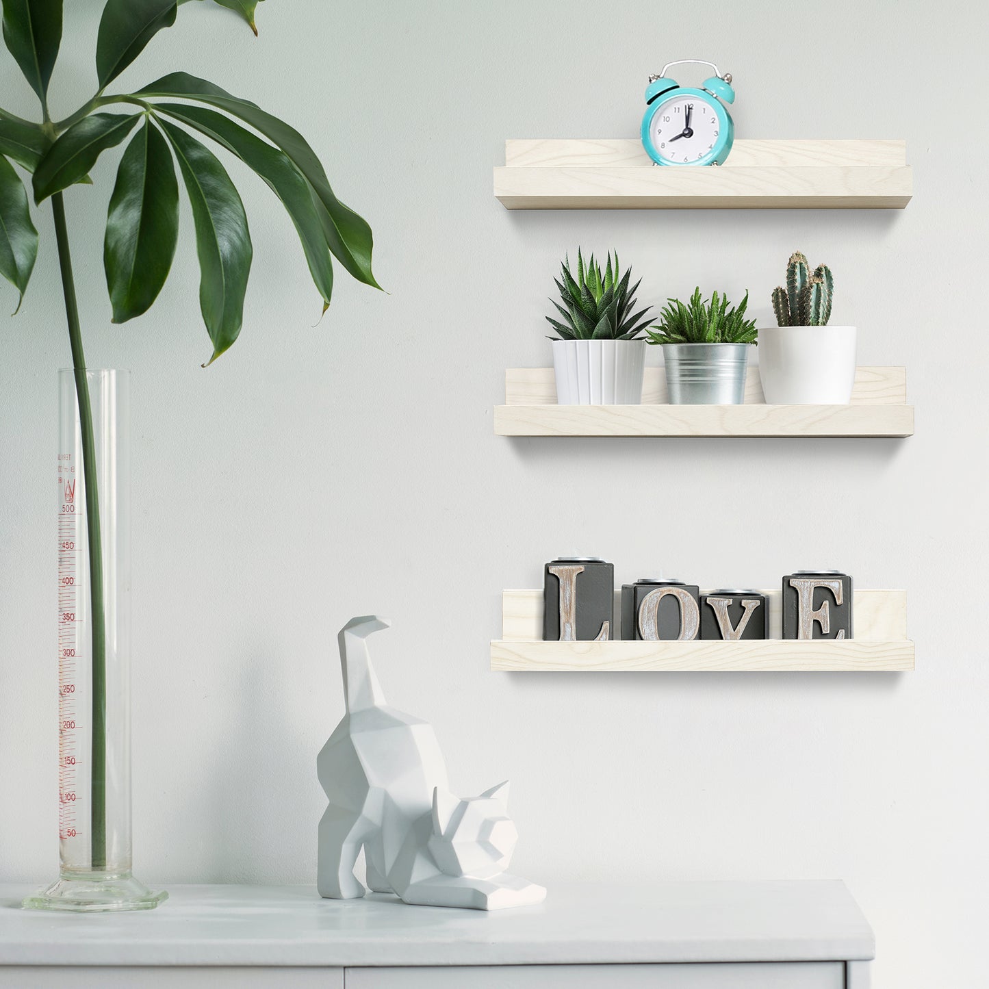 Floating Shelves - FY12LTWOOD- Shelf - Americanflat