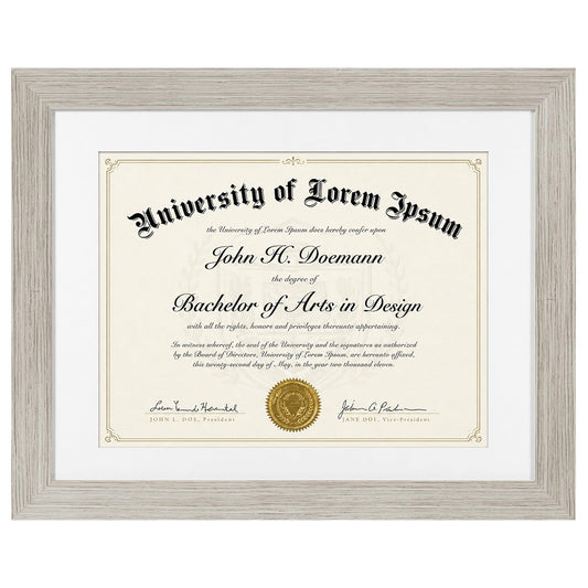 Ornate Document Picture Frame | Americanflat | Vintage Antique Style | Without Mat