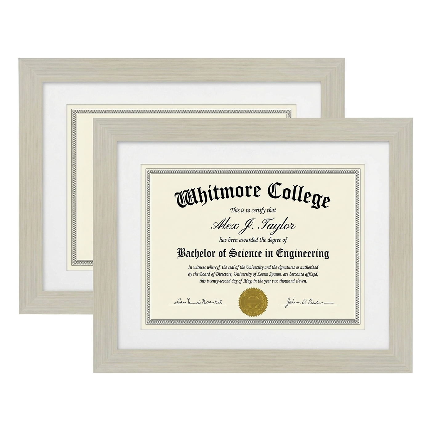 Legacy Matted Document Frame