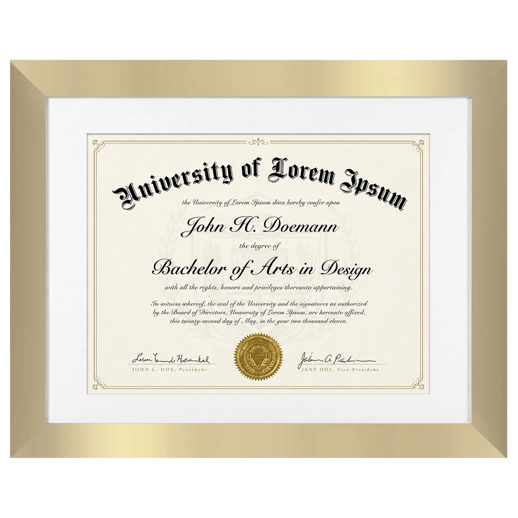 Legacy Unmatted Document Frame