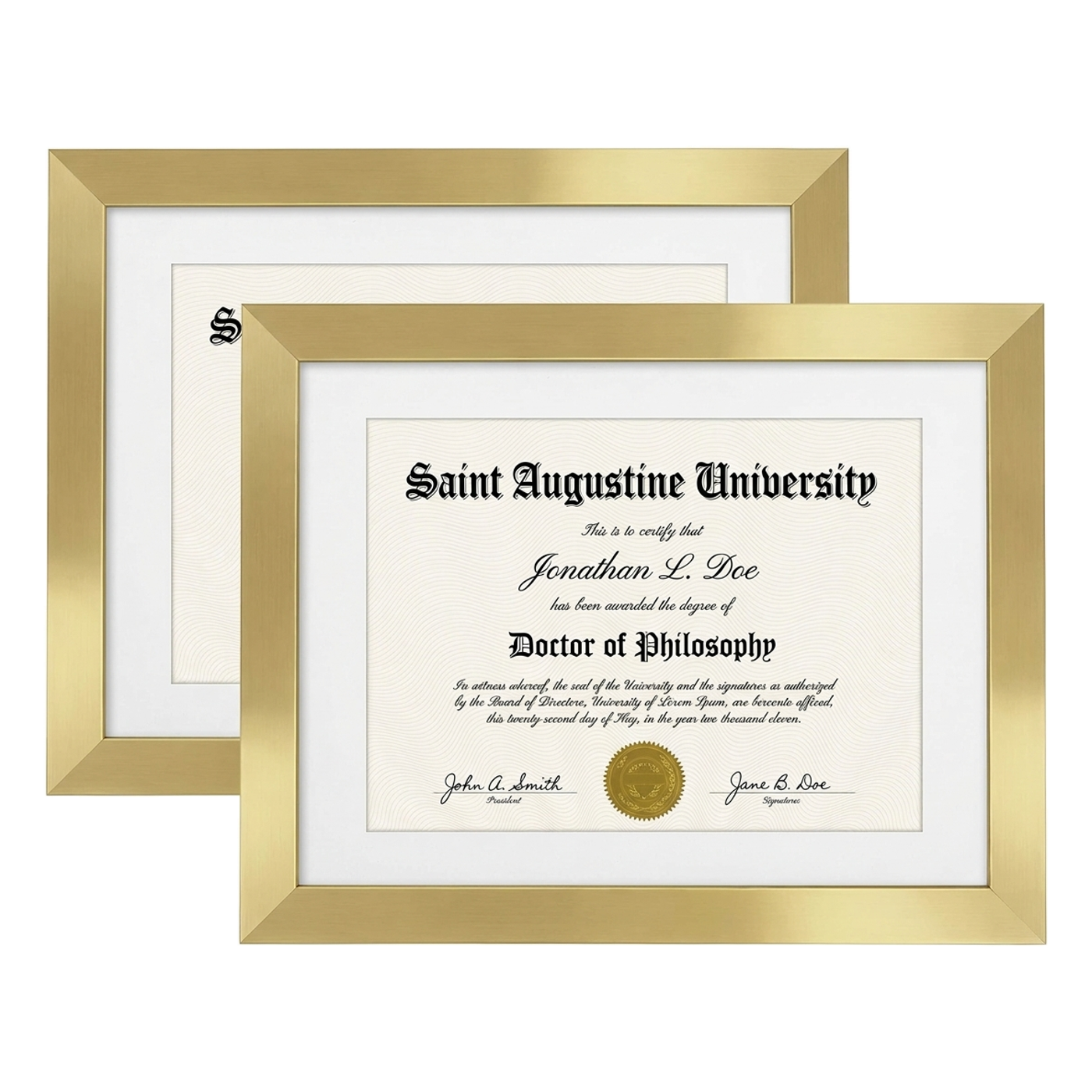 Legacy Matted Document Frame
