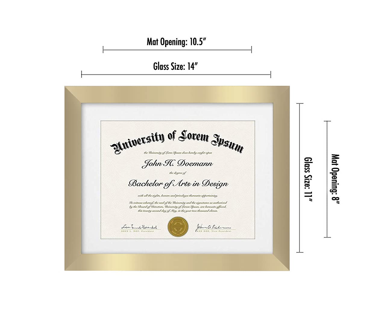 Legacy Unmatted Document Frame