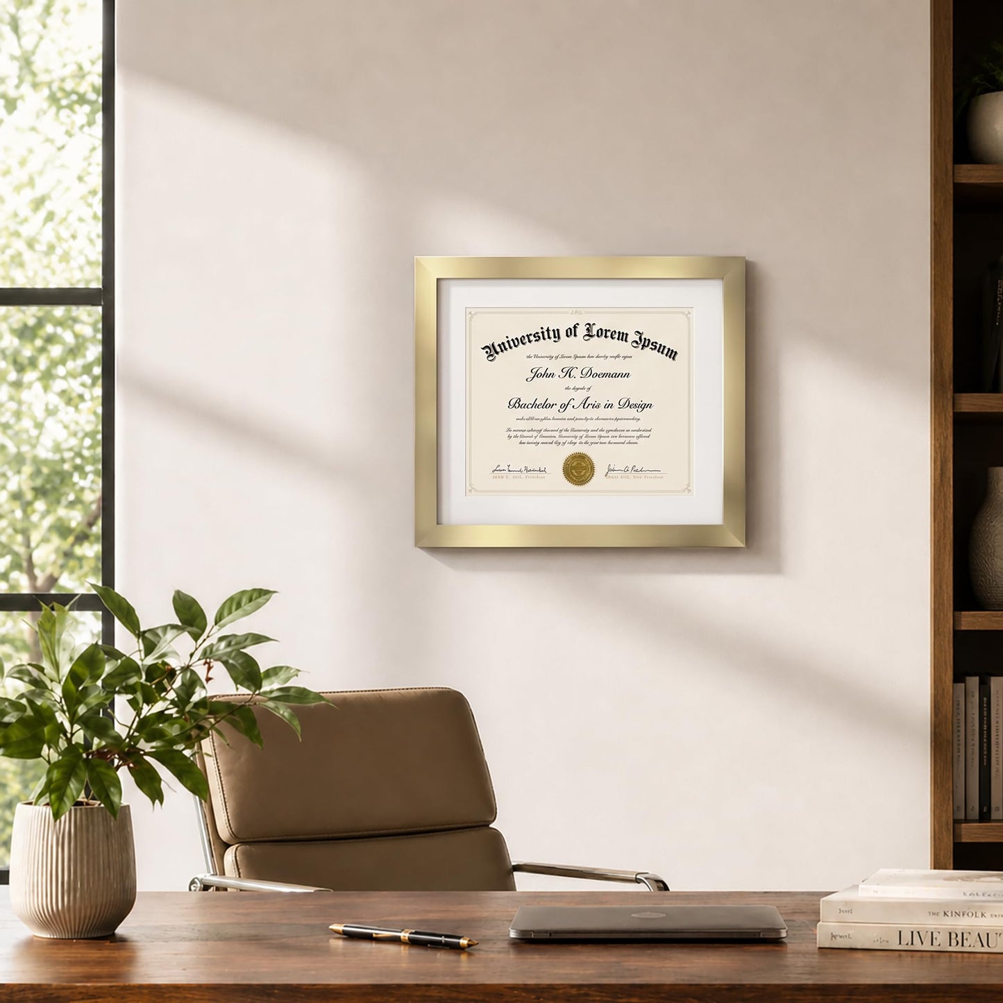Legacy Unmatted Document Frame