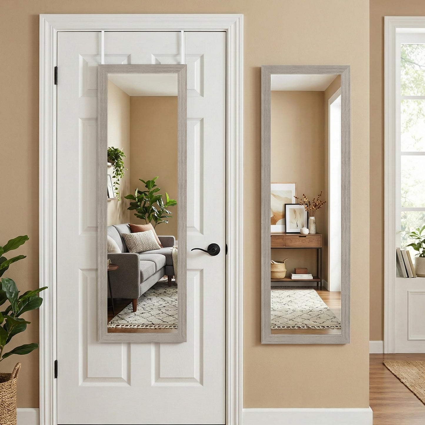 Over-the-Door Mirror 12x48 Full Length - Americanflat