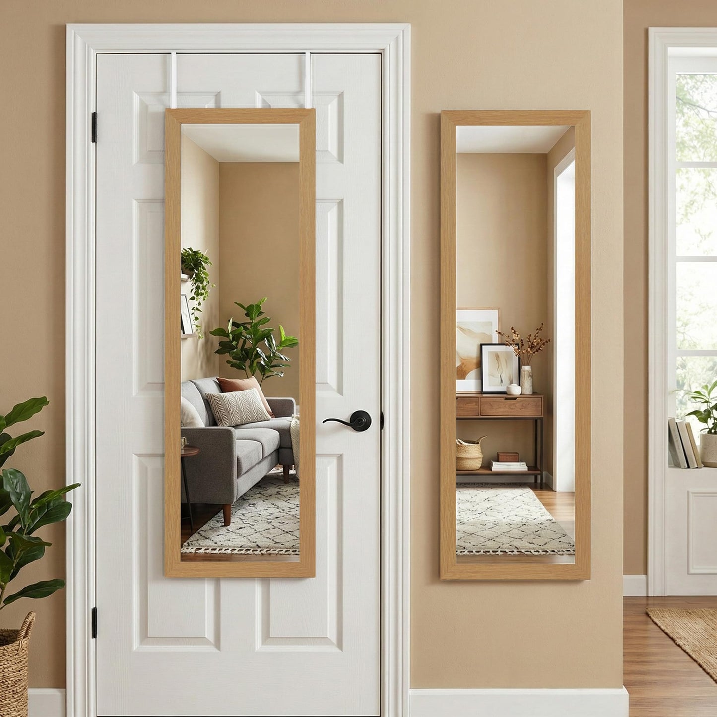 Over-the-Door Mirror 12x48 Full Length - Americanflat