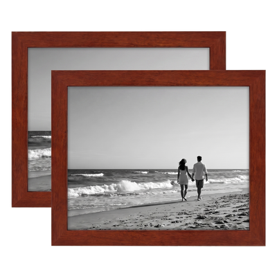 Signature Unmatted Picture Frame — Mahogany / 8.5x11 / 2 Pack