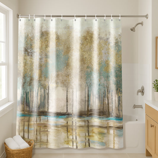 71x74 Shower Curtain with 12 Metal Grommets | Woodlot